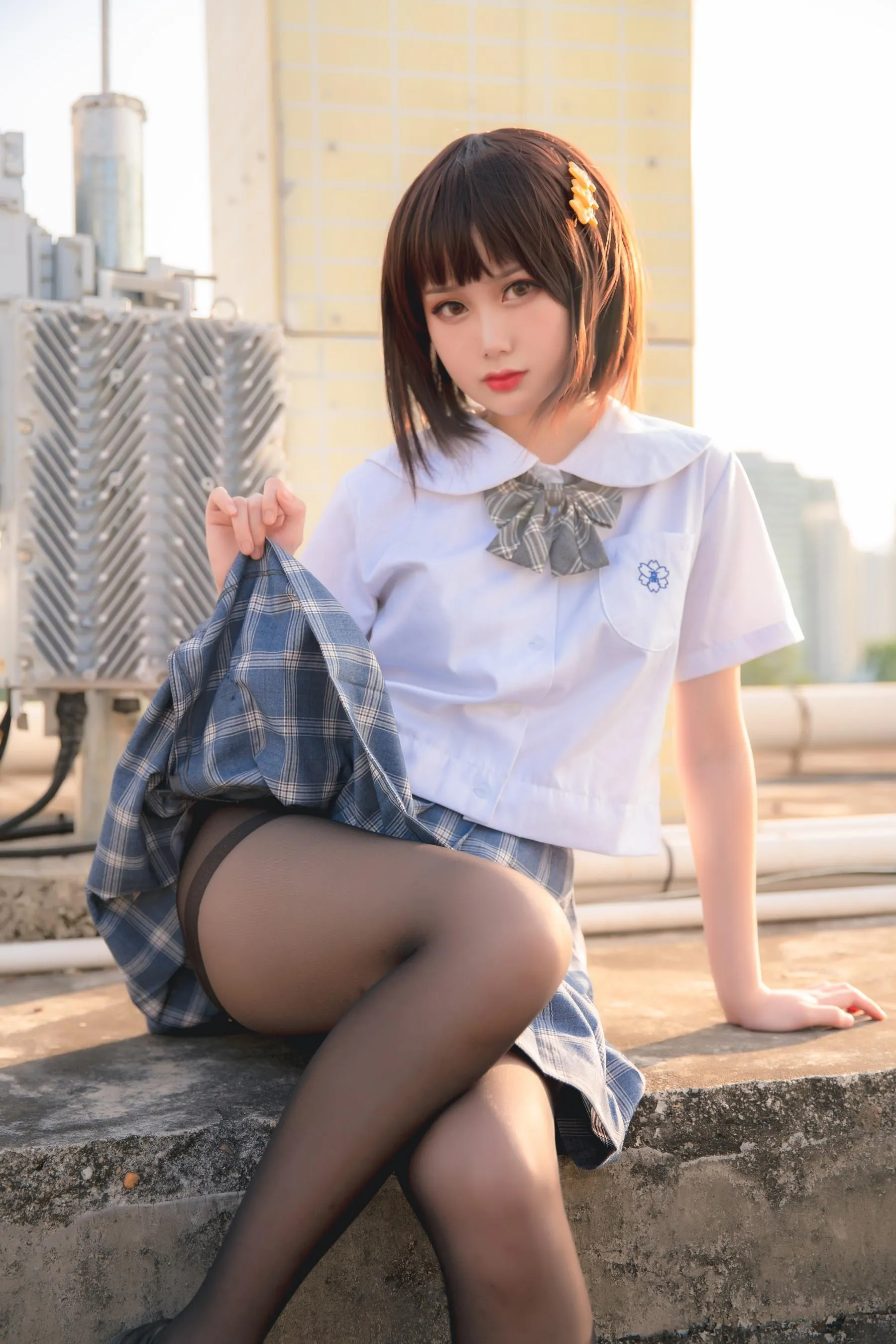您的蛋蛋 – NO.03 天台JK [42P]插图9